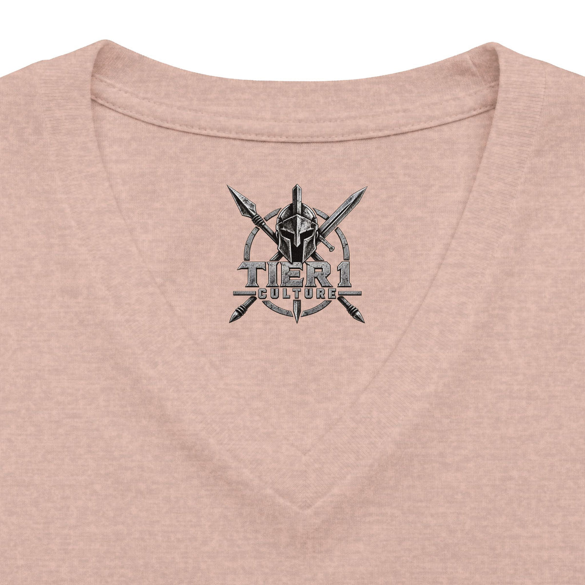 Women's V-Neck Tee – Tribal Culture Warrior Graphic