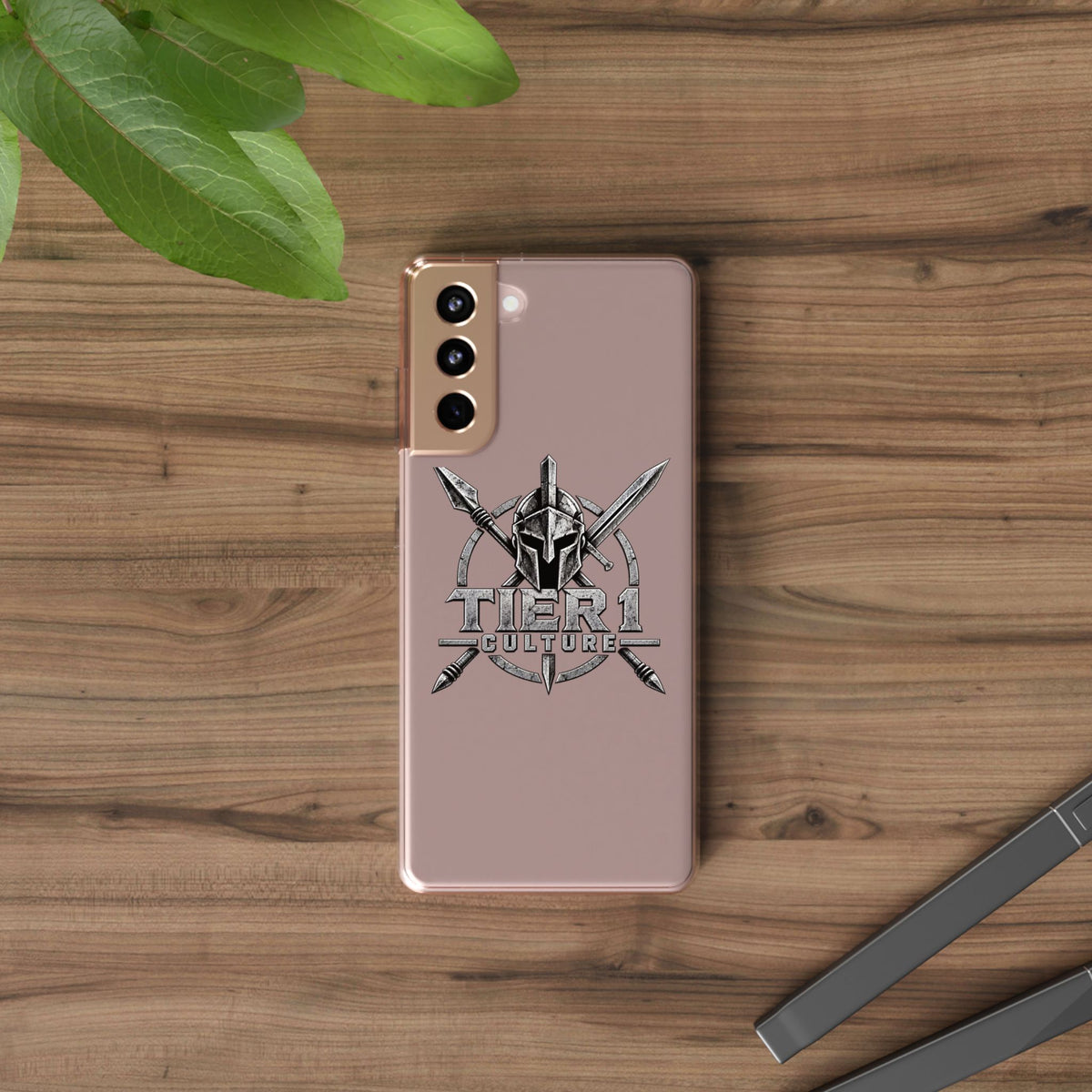Tier 1 Culture Spartan Warrior Clear Phone Case