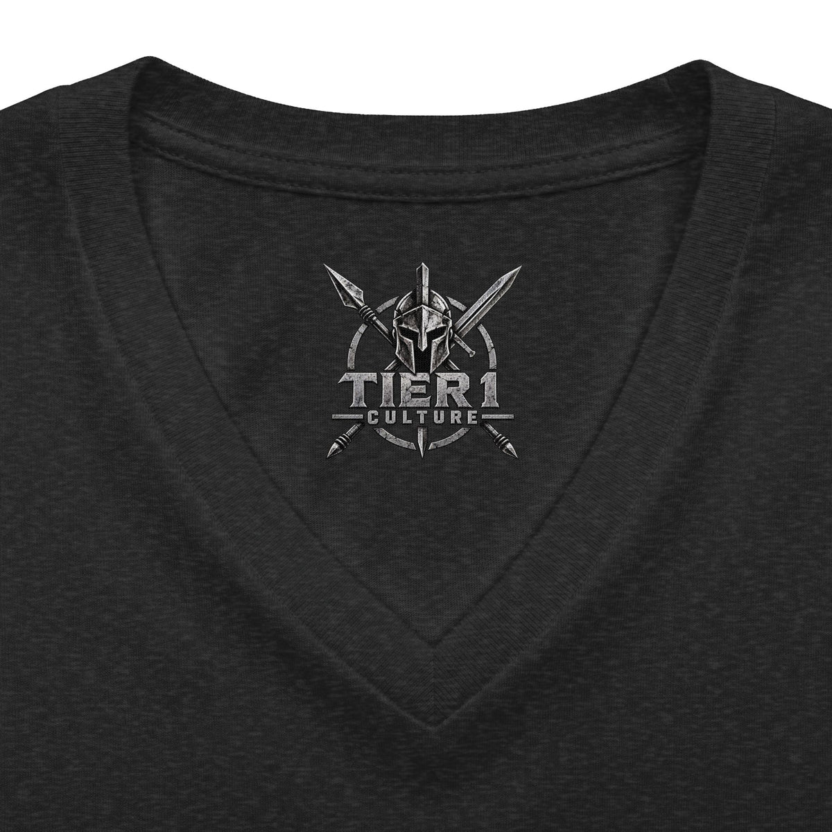 Women's V-Neck Tee – Tribal Culture Warrior Graphic