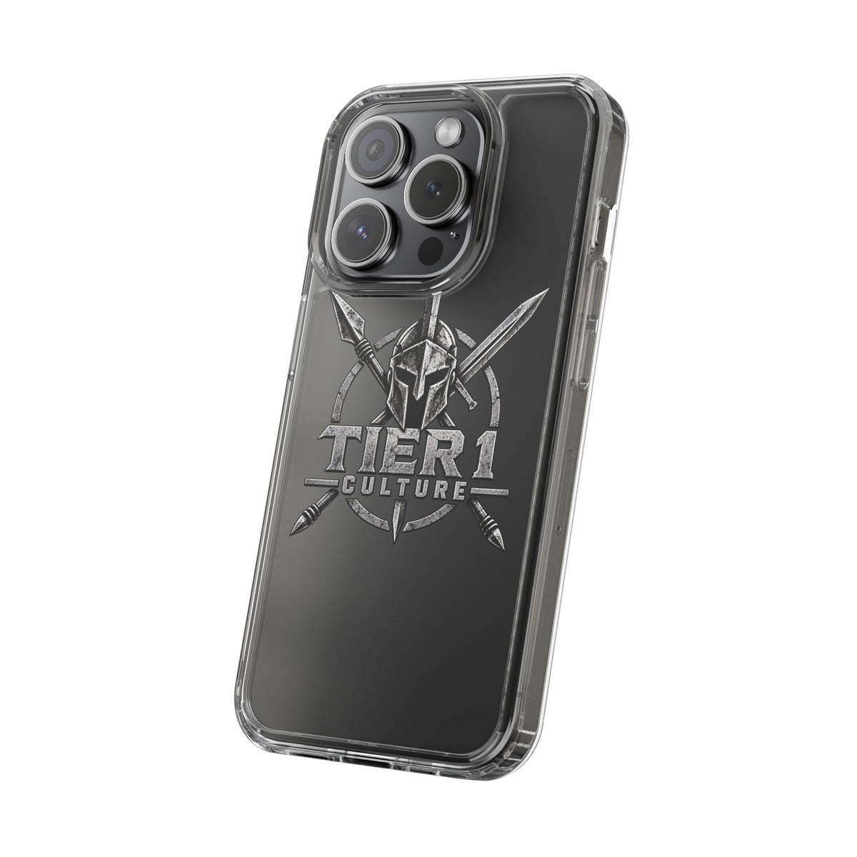 Tier 1 Culture Spartan Warrior Clear Phone Case