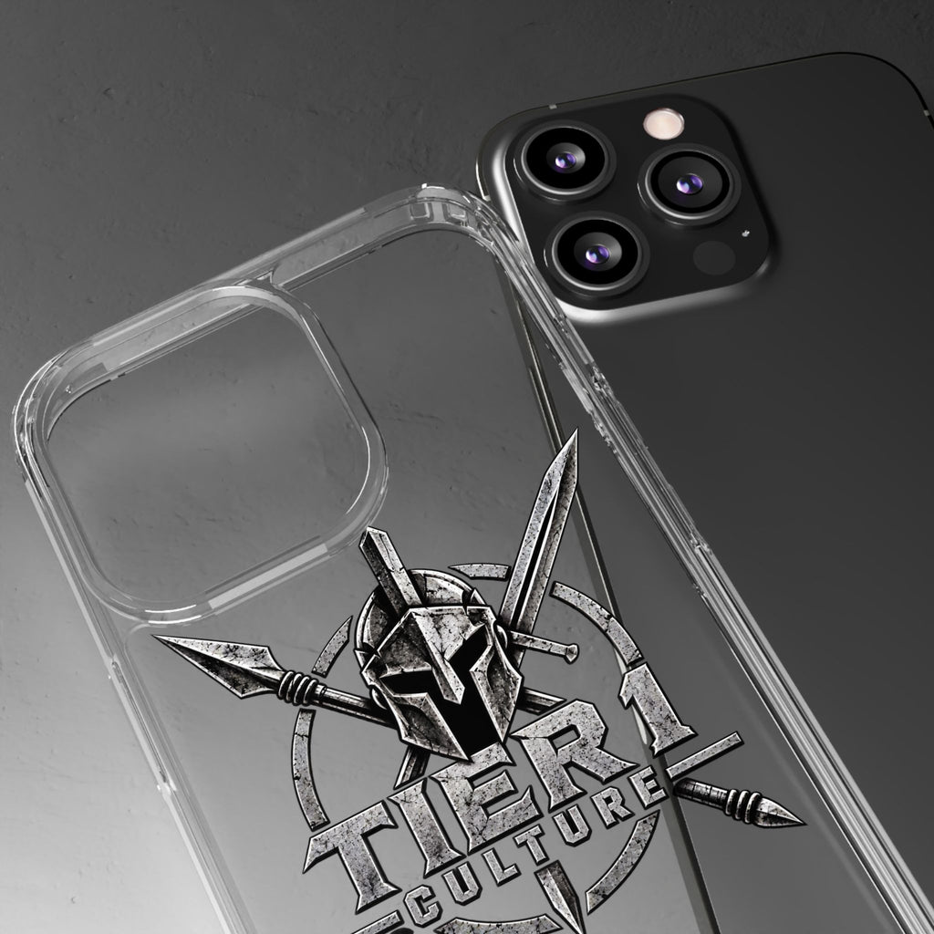 Tier 1 Culture Spartan Warrior Clear Phone Case