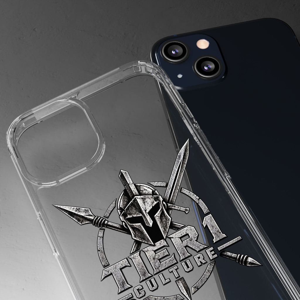 Tier 1 Culture Spartan Warrior Clear Phone Case