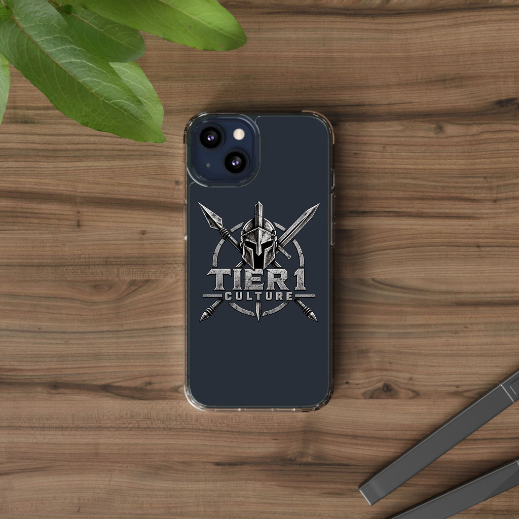 Tier 1 Culture Spartan Warrior Clear Phone Case