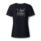Women's V-Neck Tee – Tribal Culture Warrior Graphic