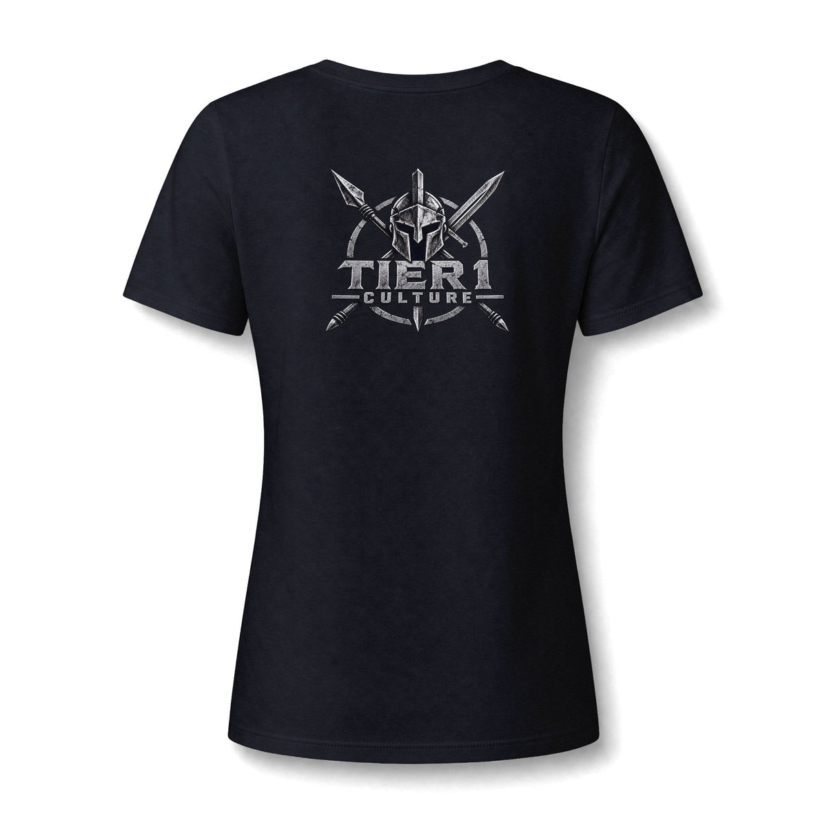 Women's V-Neck Tee – Tribal Culture Warrior Graphic
