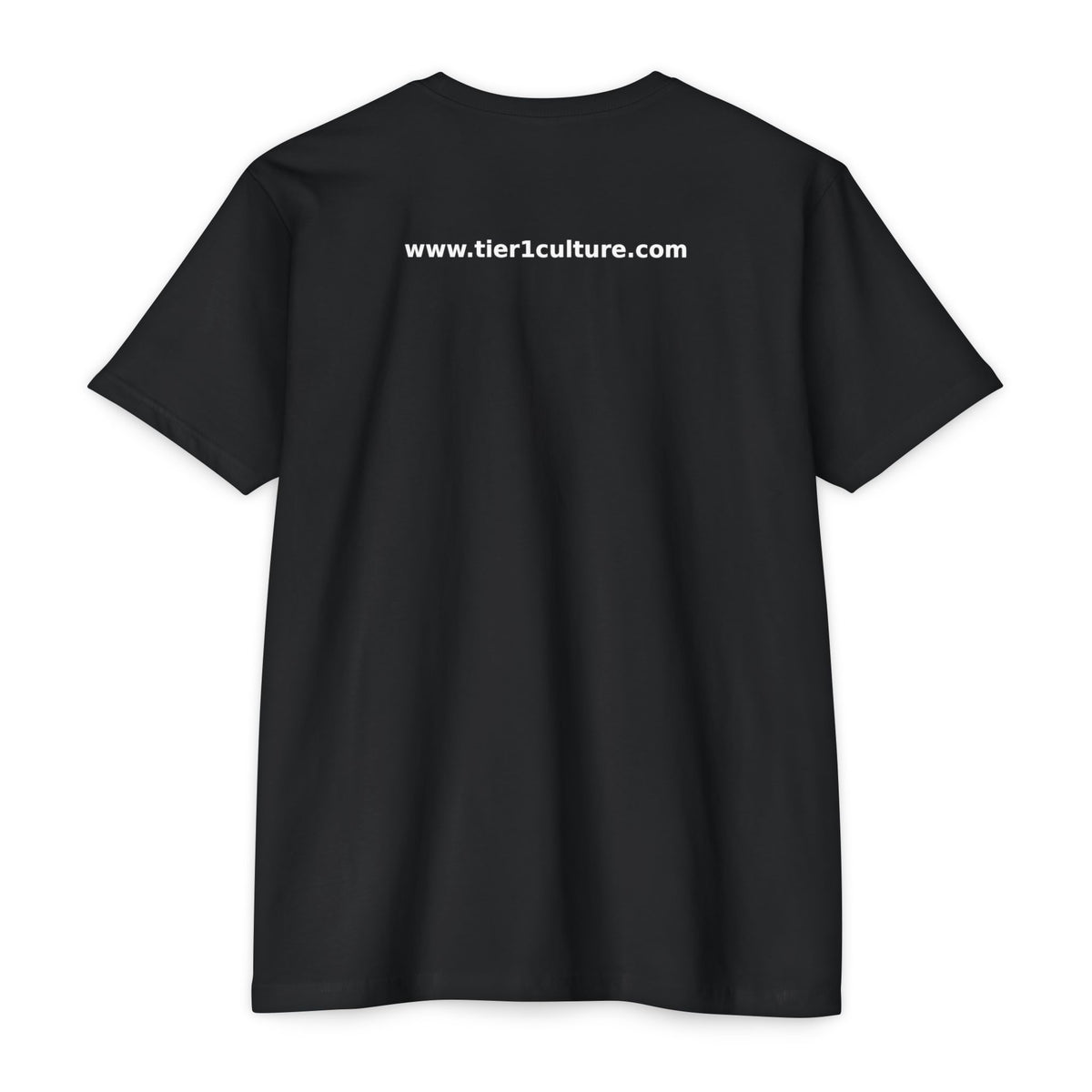 Black Tier 1 Culture Finess with Web Address T-Shirt
