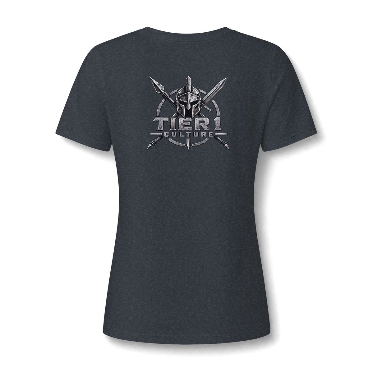 Women's V-Neck Tee – Tribal Culture Warrior Graphic