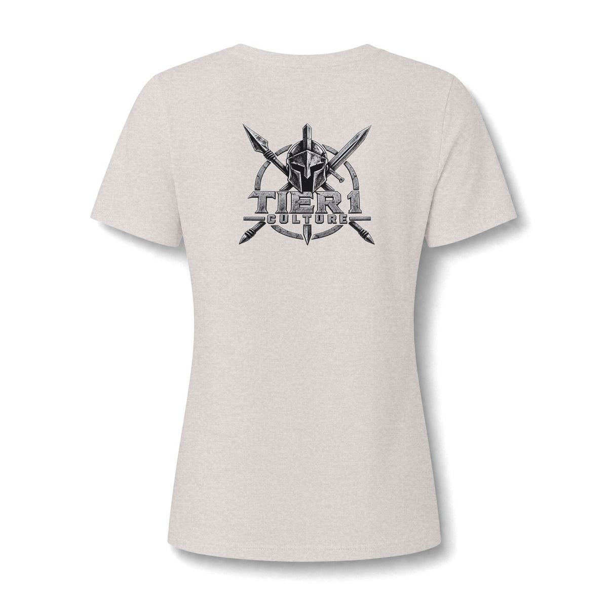 Women's V-Neck Tee – Tribal Culture Warrior Graphic