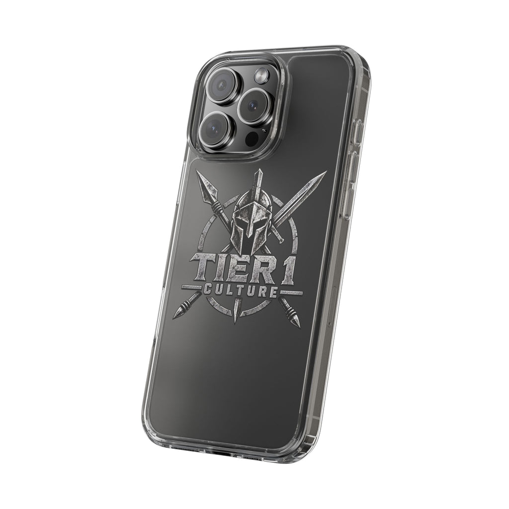 Tier 1 Culture Spartan Warrior Clear Phone Case