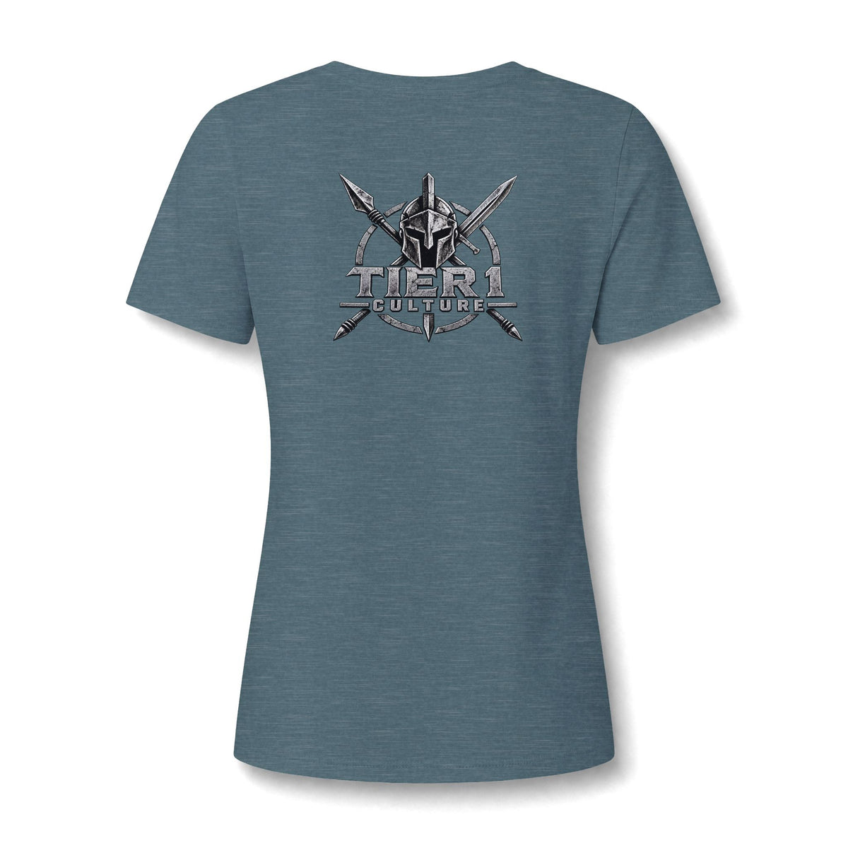 Women's V-Neck Tee – Tribal Culture Warrior Graphic