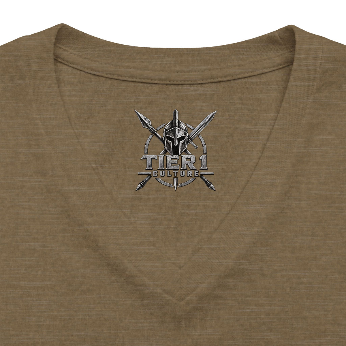 Women's V-Neck Tee – Tribal Culture Warrior Graphic