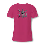 Women's V-Neck Tee – Tribal Culture Warrior Graphic