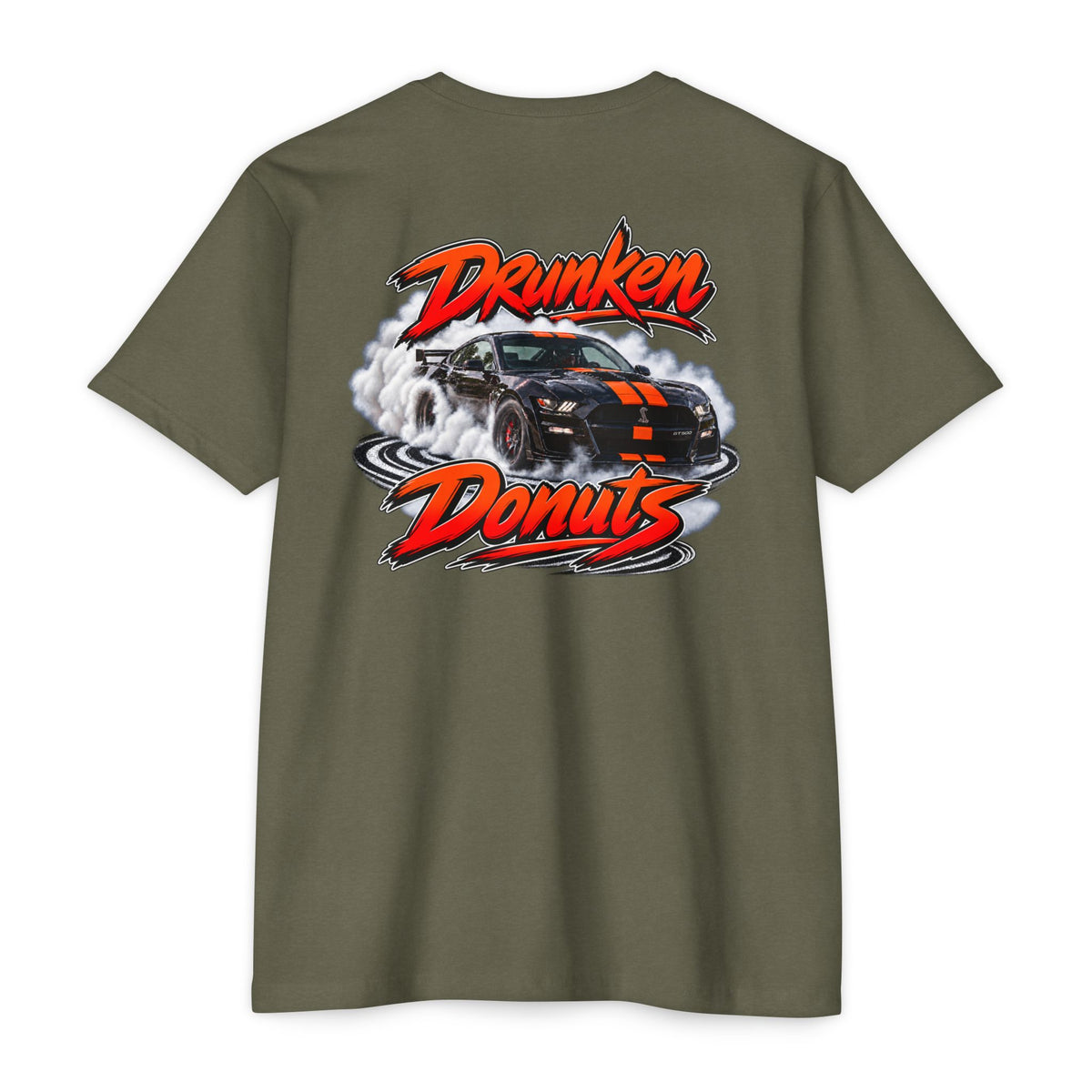 Drunken Donuts Muscle Car Graphic T-Shirt