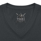 Women's V-Neck Tee – Tribal Culture Warrior Graphic