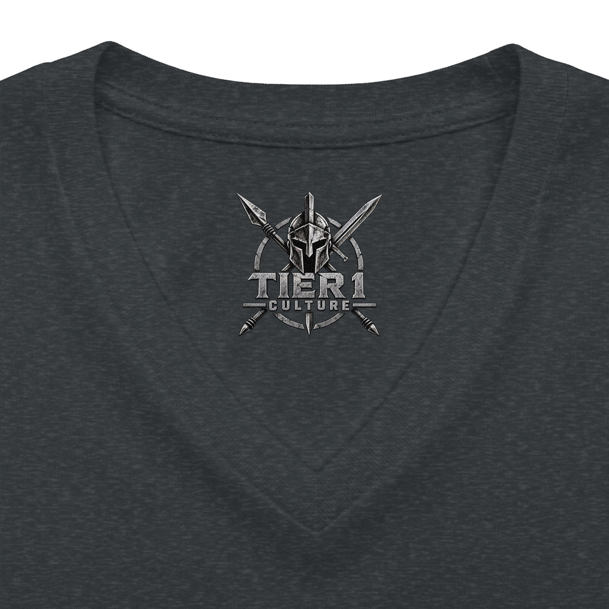 Women's V-Neck Tee – Tribal Culture Warrior Graphic