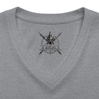 Women's V-Neck Tee – Tribal Culture Warrior Graphic
