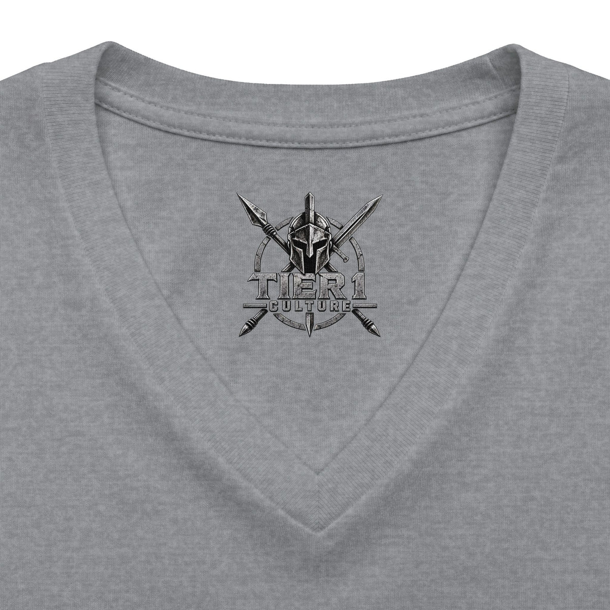 Women's V-Neck Tee – Tribal Culture Warrior Graphic