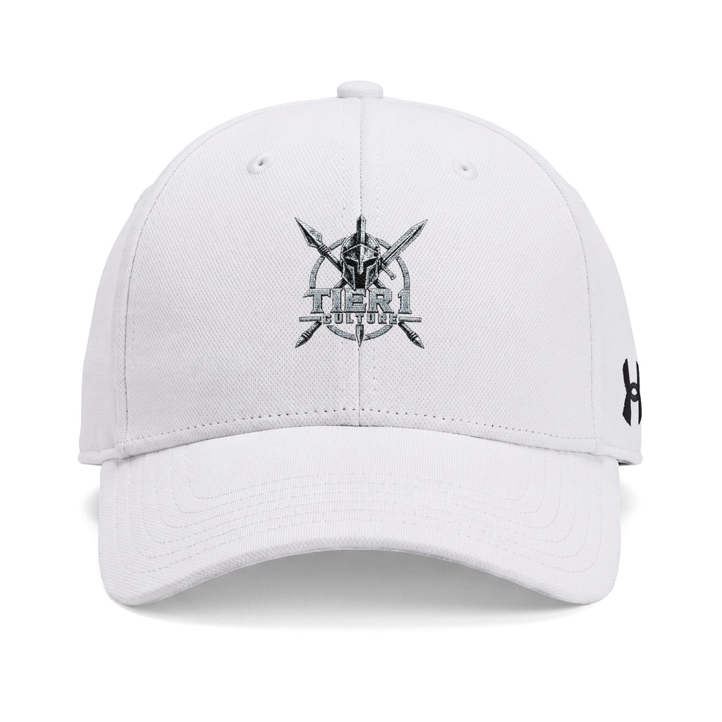 Black Under Armour® Team Blitzing Cap with Crossed Swords Logo