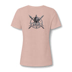 Women's V-Neck Tee – Tribal Culture Warrior Graphic