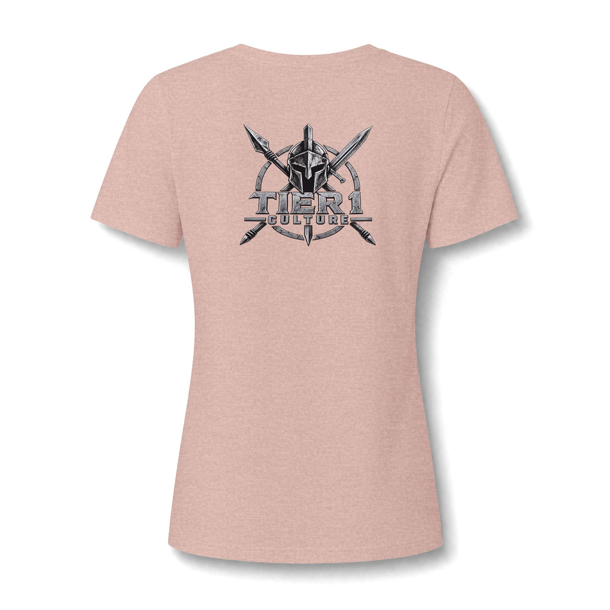 Women's V-Neck Tee – Tribal Culture Warrior Graphic