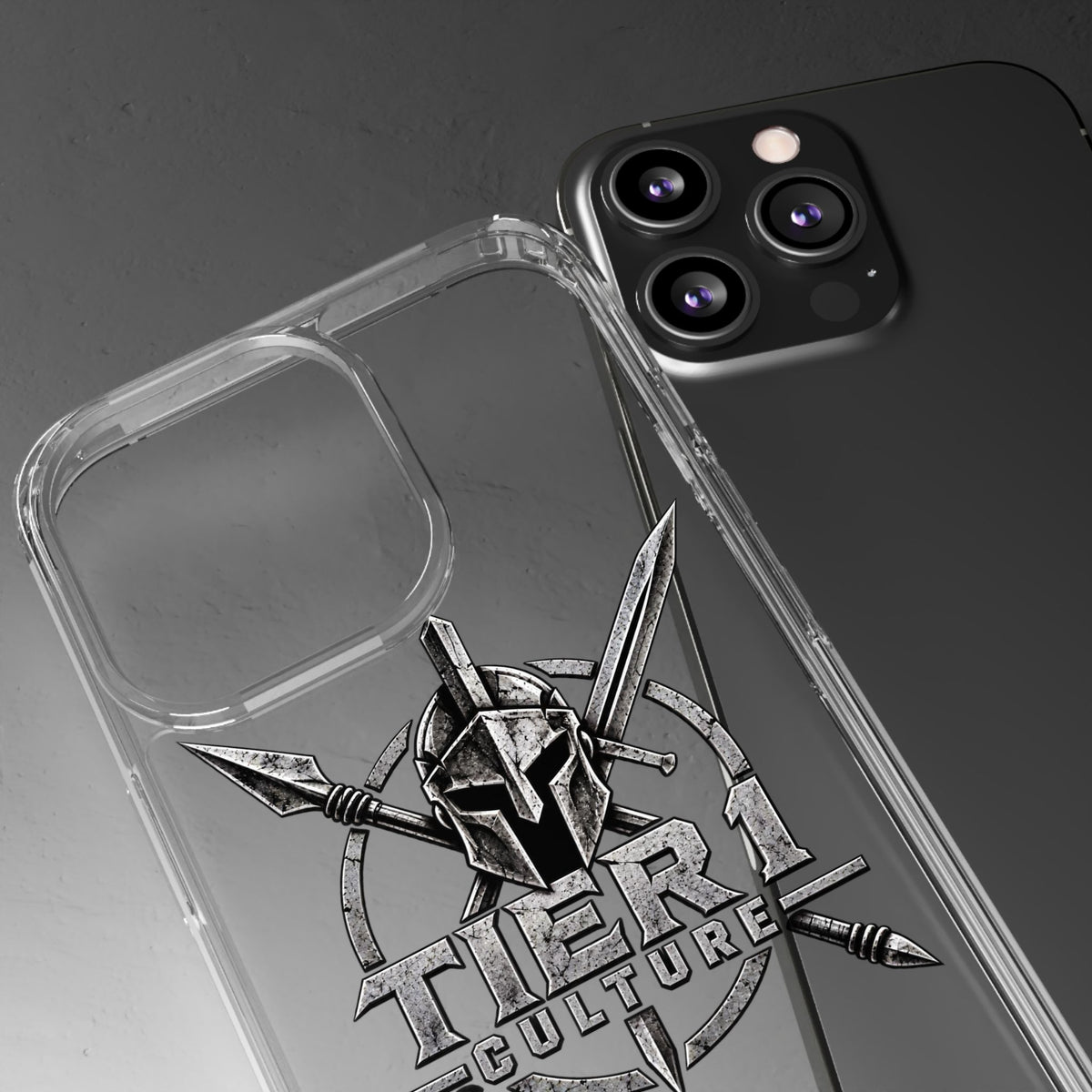 Tier 1 Culture Spartan Warrior Clear Phone Case