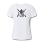 Women's V-Neck Tee – Tribal Culture Warrior Graphic