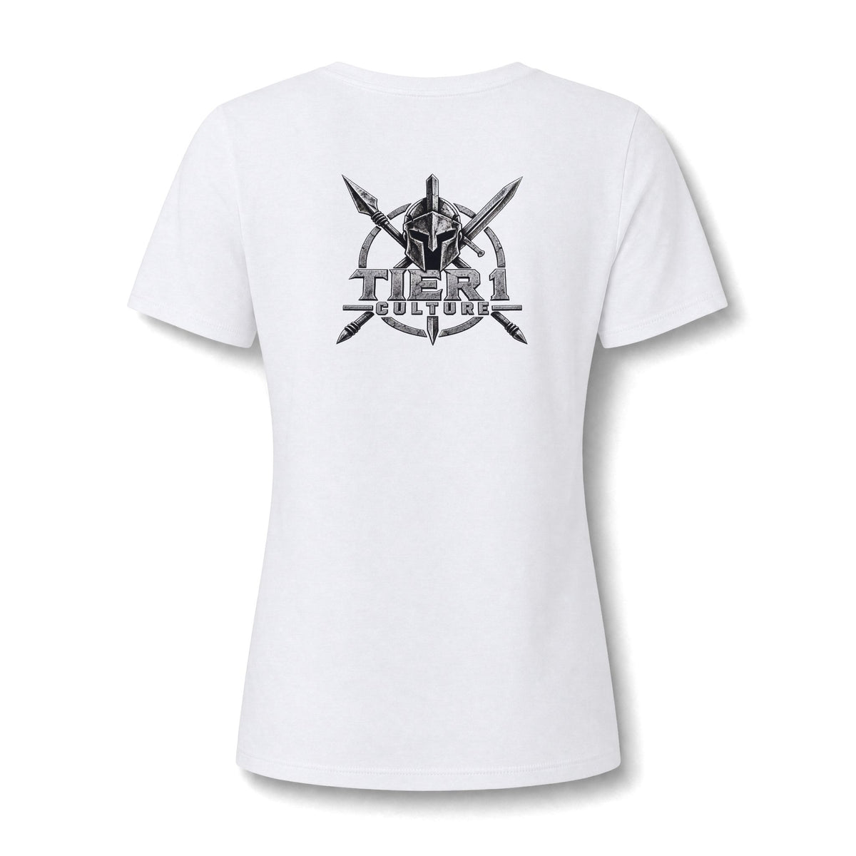 Women's V-Neck Tee – Tribal Culture Warrior Graphic