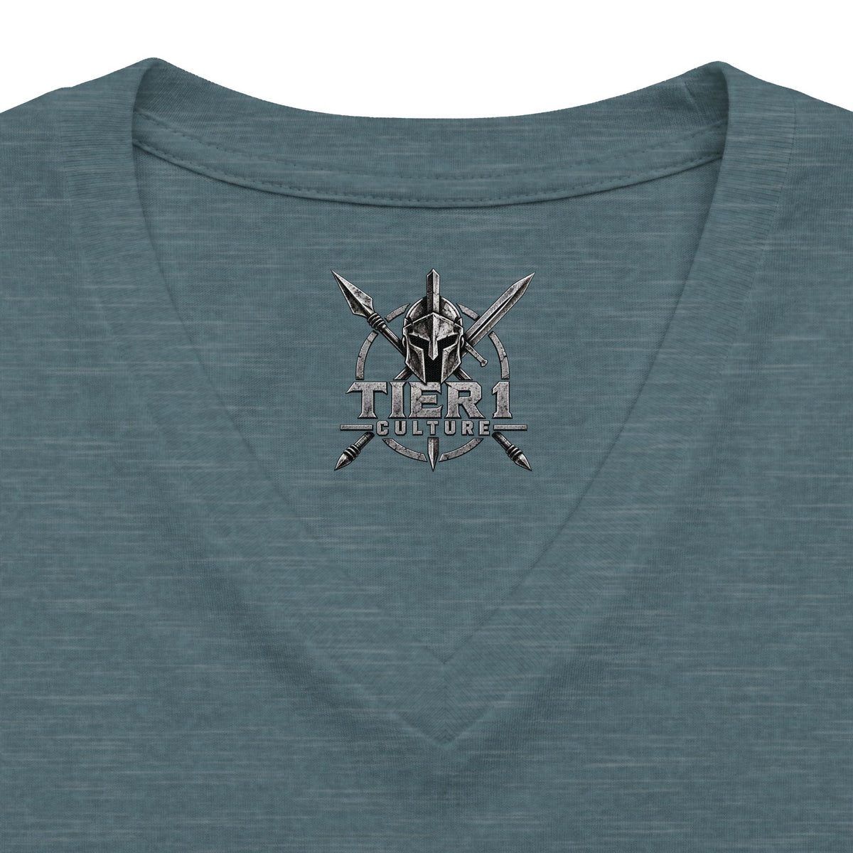 Women's V-Neck Tee – Tribal Culture Warrior Graphic