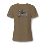 Women's V-Neck Tee – Tribal Culture Warrior Graphic