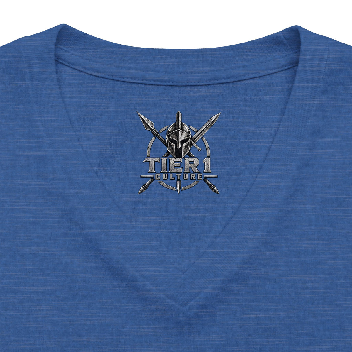 Women's V-Neck Tee – Tribal Culture Warrior Graphic