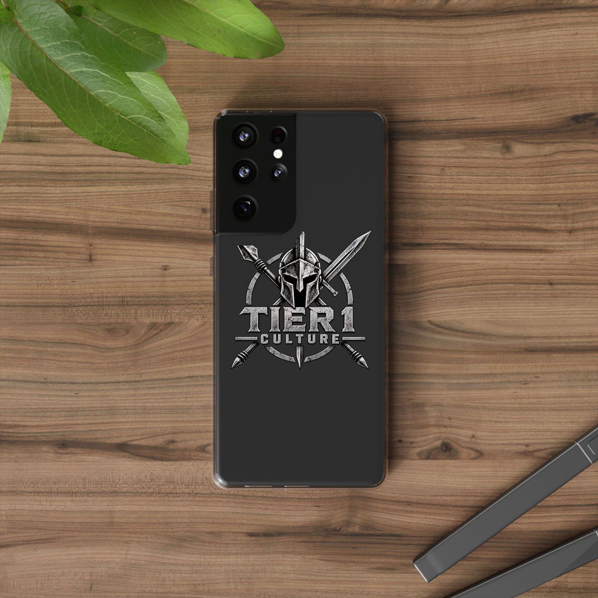 Tier 1 Culture Spartan Warrior Clear Phone Case
