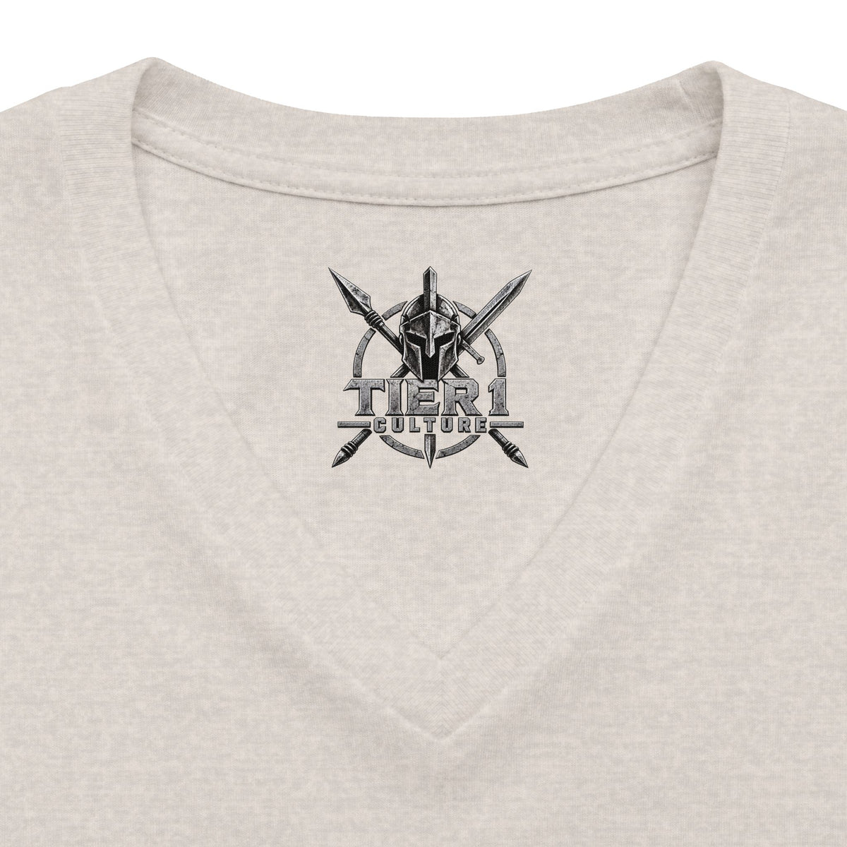 Women's V-Neck Tee – Tribal Culture Warrior Graphic