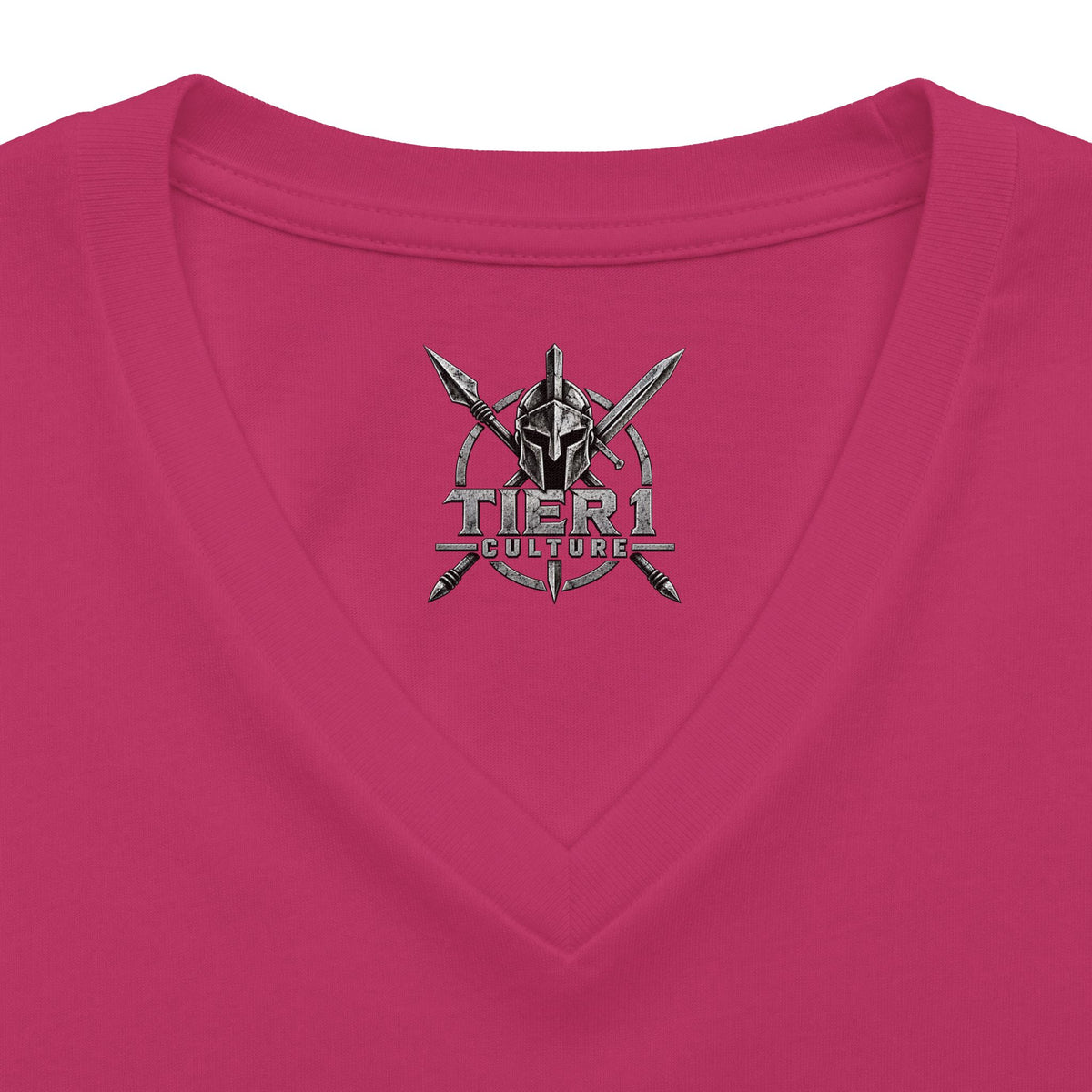 Women's V-Neck Tee – Tribal Culture Warrior Graphic