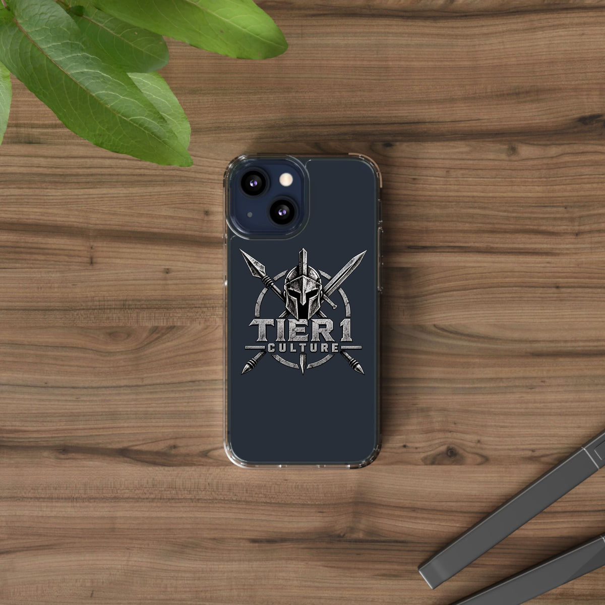 Tier 1 Culture Spartan Warrior Clear Phone Case