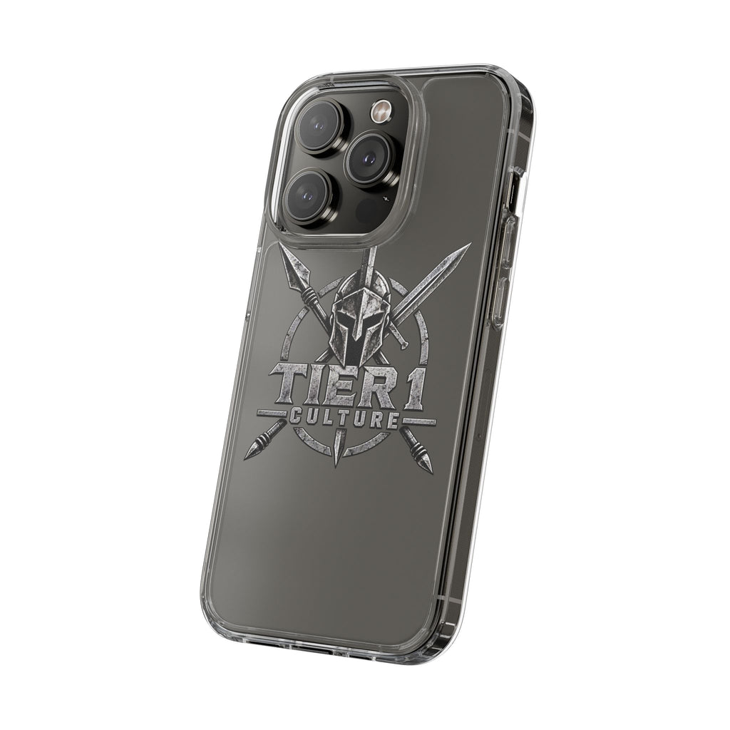 Tier 1 Culture Spartan Warrior Clear Phone Case