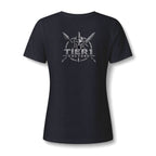 Women's V-Neck Tee – Tribal Culture Warrior Graphic