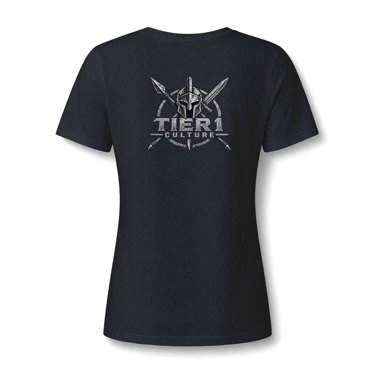 Women's V-Neck Tee – Tribal Culture Warrior Graphic