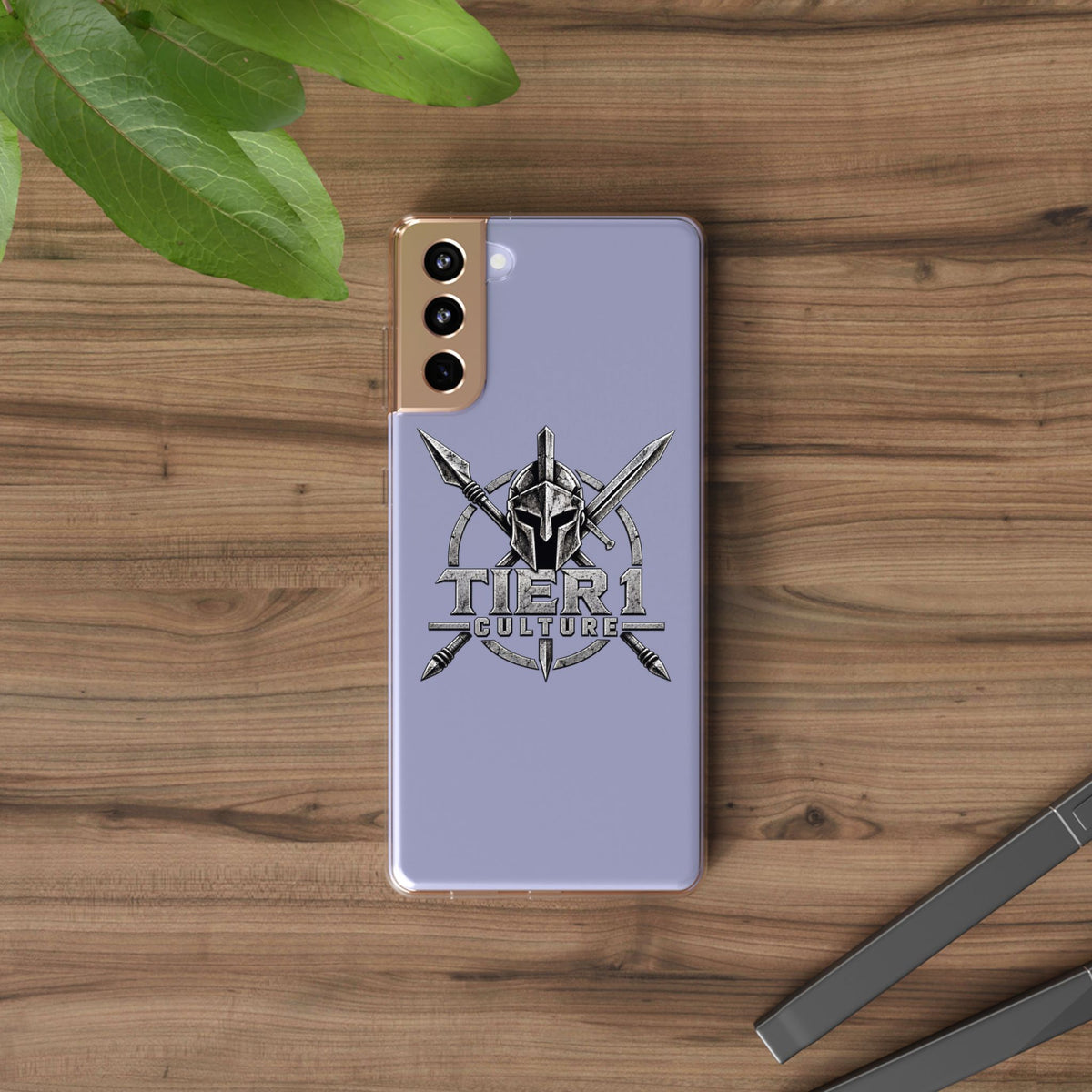 Tier 1 Culture Spartan Warrior Clear Phone Case