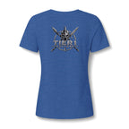 Women's V-Neck Tee – Tribal Culture Warrior Graphic