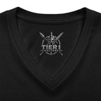 Women's V-Neck Tee – Tribal Culture Warrior Graphic