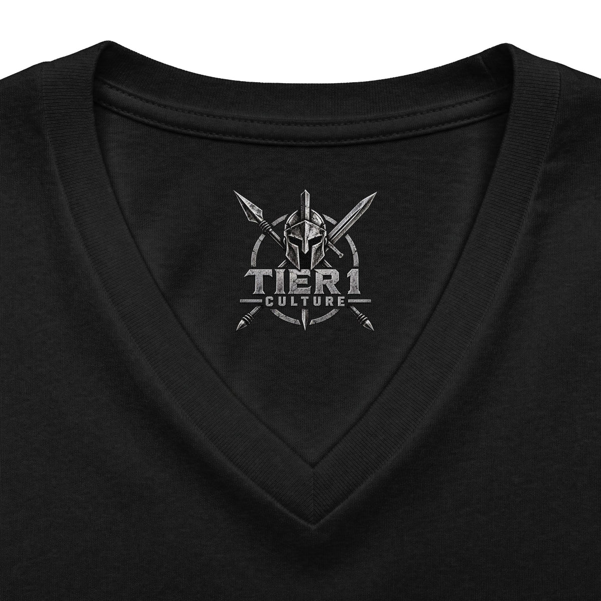 Women's V-Neck Tee – Tribal Culture Warrior Graphic