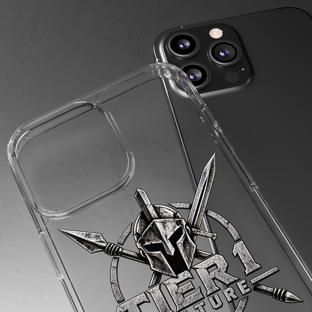 Tier 1 Culture Spartan Warrior Clear Phone Case