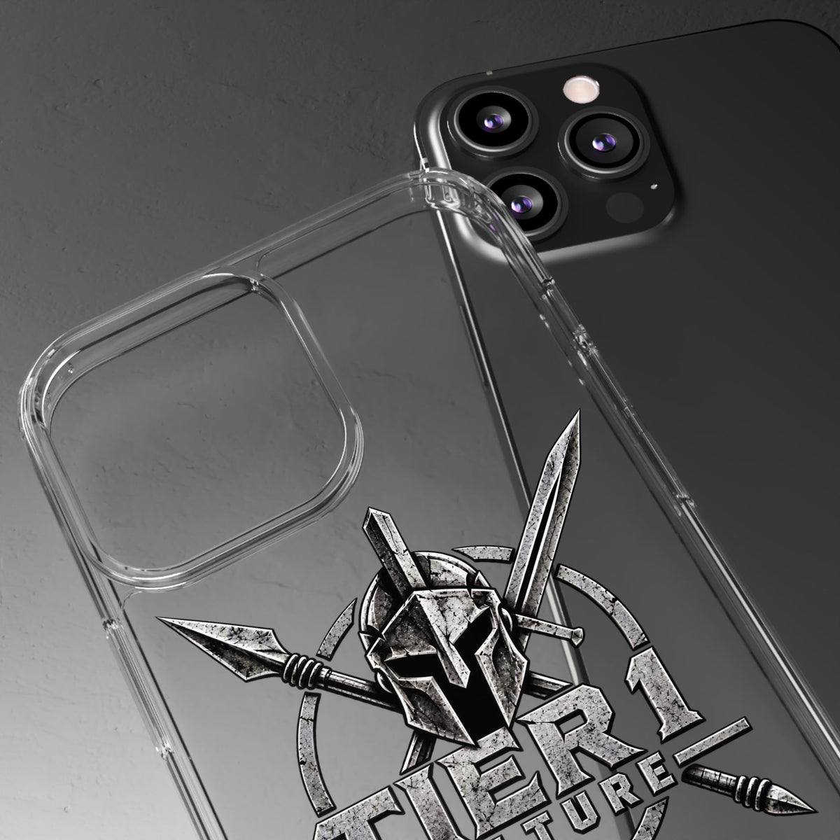 Tier 1 Culture Spartan Warrior Clear Phone Case