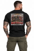 AI-generated model — correct rear view of A Good Terrorist Is a Dead Terrorist Graphic T-Shirt